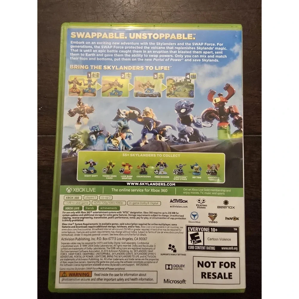 Skylanders Swap-Force (Xbox‎ 360, 2011) TESTED